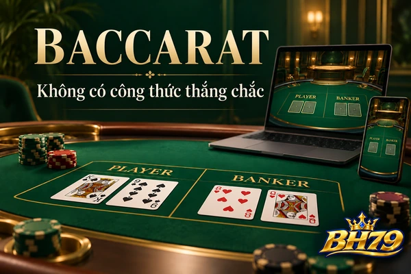 Mẹo chơi Baccarat không có công thức bảo đảm thắng mọi ván.