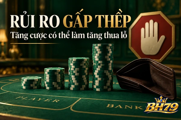 Gấp thếp có thể khiến số tiền chịu rủi ro tăng nhanh.