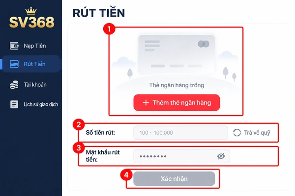 Các bước hướng dẫn rút tiền BH79